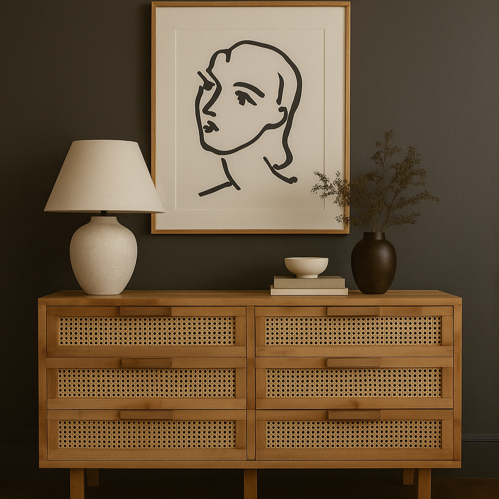 Laurel Chest of Teak Drawers - Natural 1.6m