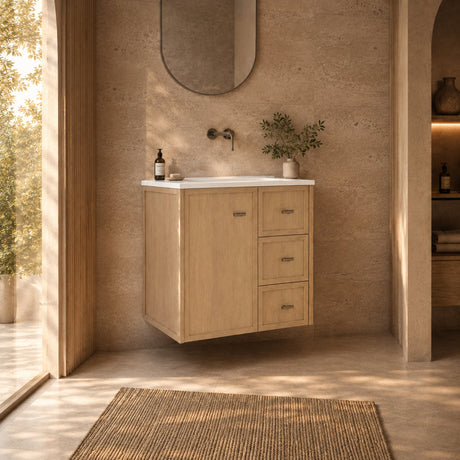 Riva Tofino Wall Hung Vanity Coastal Oak 