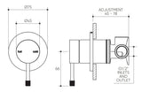 Leora Shower/Wall Mixer Lead Free drawing