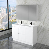 Riva LESS Freestanding Vanity Gloss White (All Sizes)