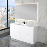 Riva LESS Freestanding Vanity Gloss White (All Sizes)