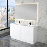 Riva LESS Freestanding Vanity Gloss White (All Sizes)