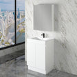 Riva LESS Freestanding Vanity Gloss White (All Sizes)
