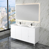 Riva LESS Freestanding Vanity Gloss White (All Sizes)