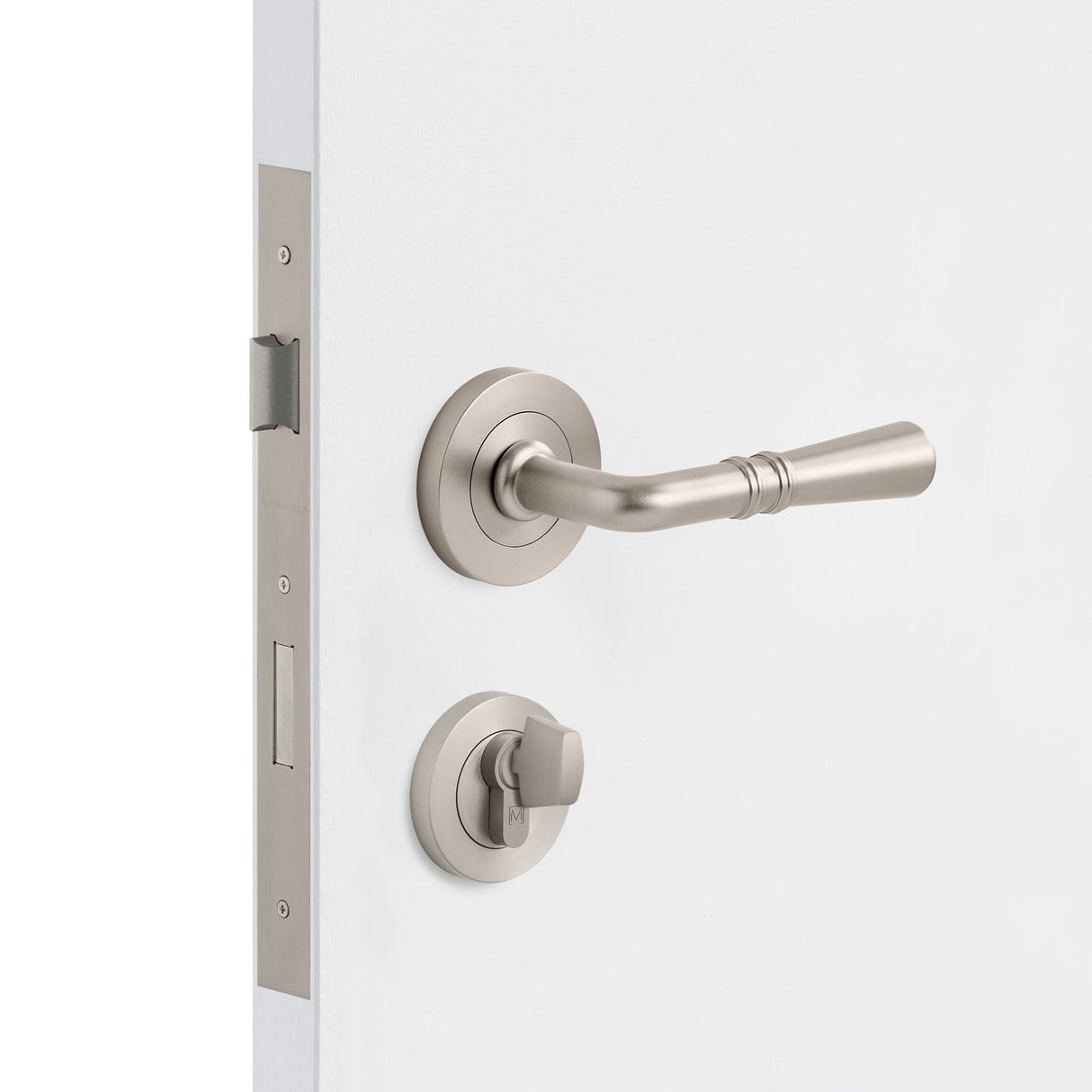 Manovella Entrance Door Kit- Lexton-Brushed Nickel