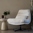 Liam Swivel Chair – Sleek black powder-coated steel legs – Natural