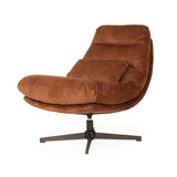 Liam Swivel Chair – Sleek black powder-coated steel legs – Rust
