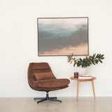 Liam Swivel Chair – Sleek black powder-coated steel legs – Rust