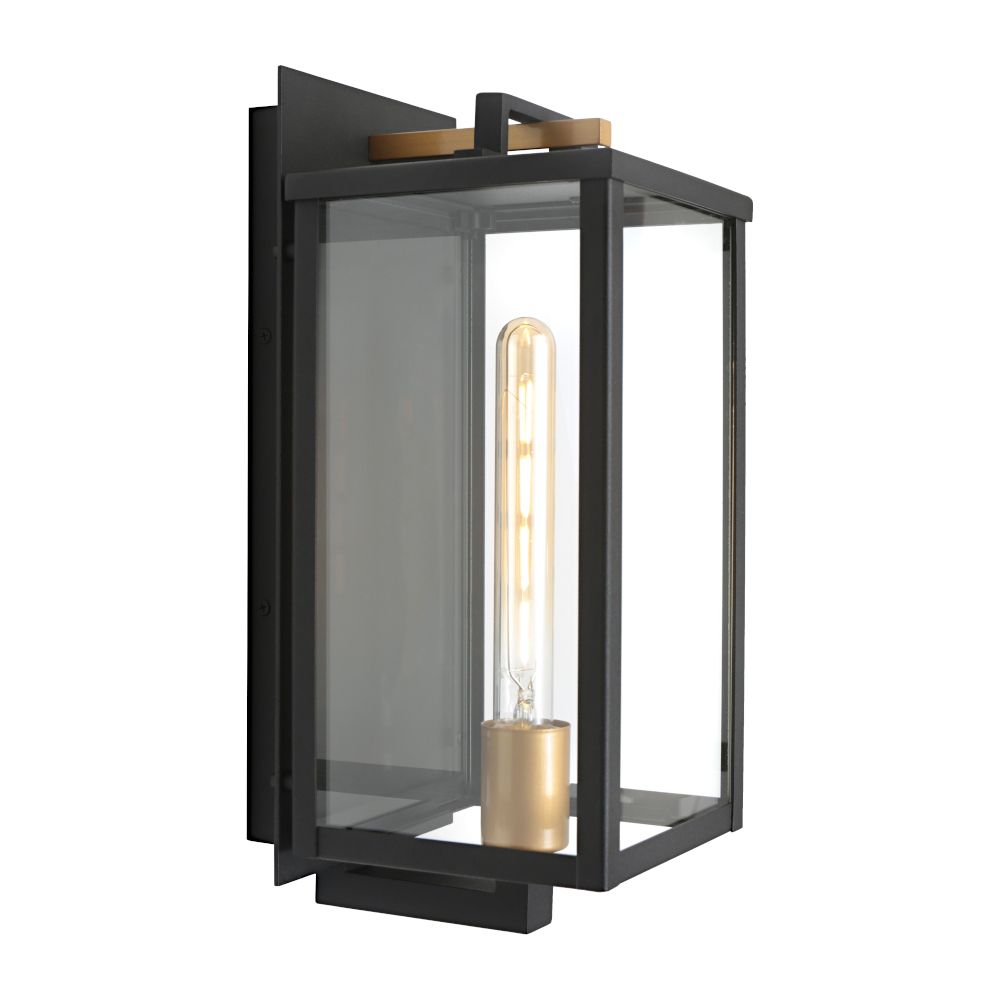 Lille  Exterior Wall Light Black IP43