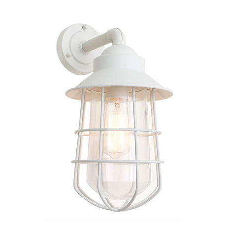 Lincoln Exterior Wall Light White IP44