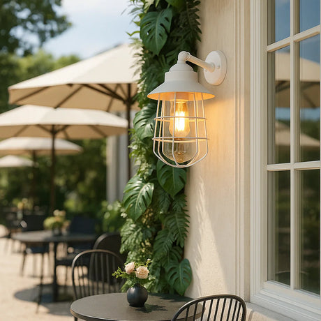 Lincoln Exterior Wall Light White IP44