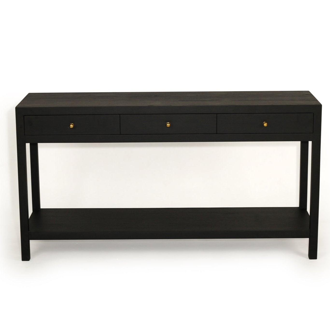 Linden Console Solid Hardwood Table - 1.5m – Black
