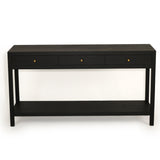 Linden Console Solid Hardwood Table - 1.5m – Black