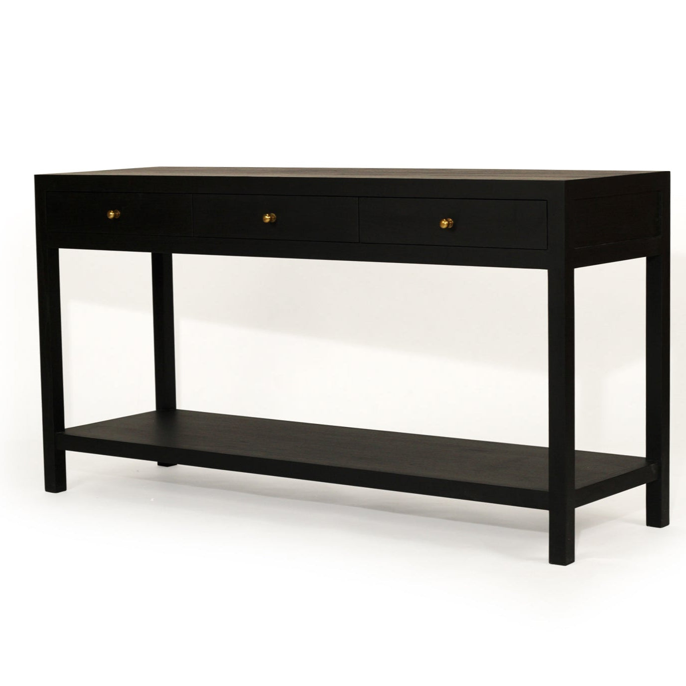 Linden Console Solid Hardwood Table - 1.5m – Black