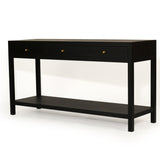 Linden Console Solid Hardwood Table - 1.5m – Black