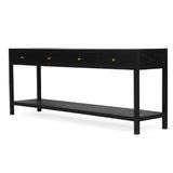 Linden Console Solid Hardwood Table - 2.0m – Black