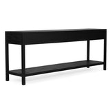 Linden Console Solid Hardwood Table - 2.0m – Black