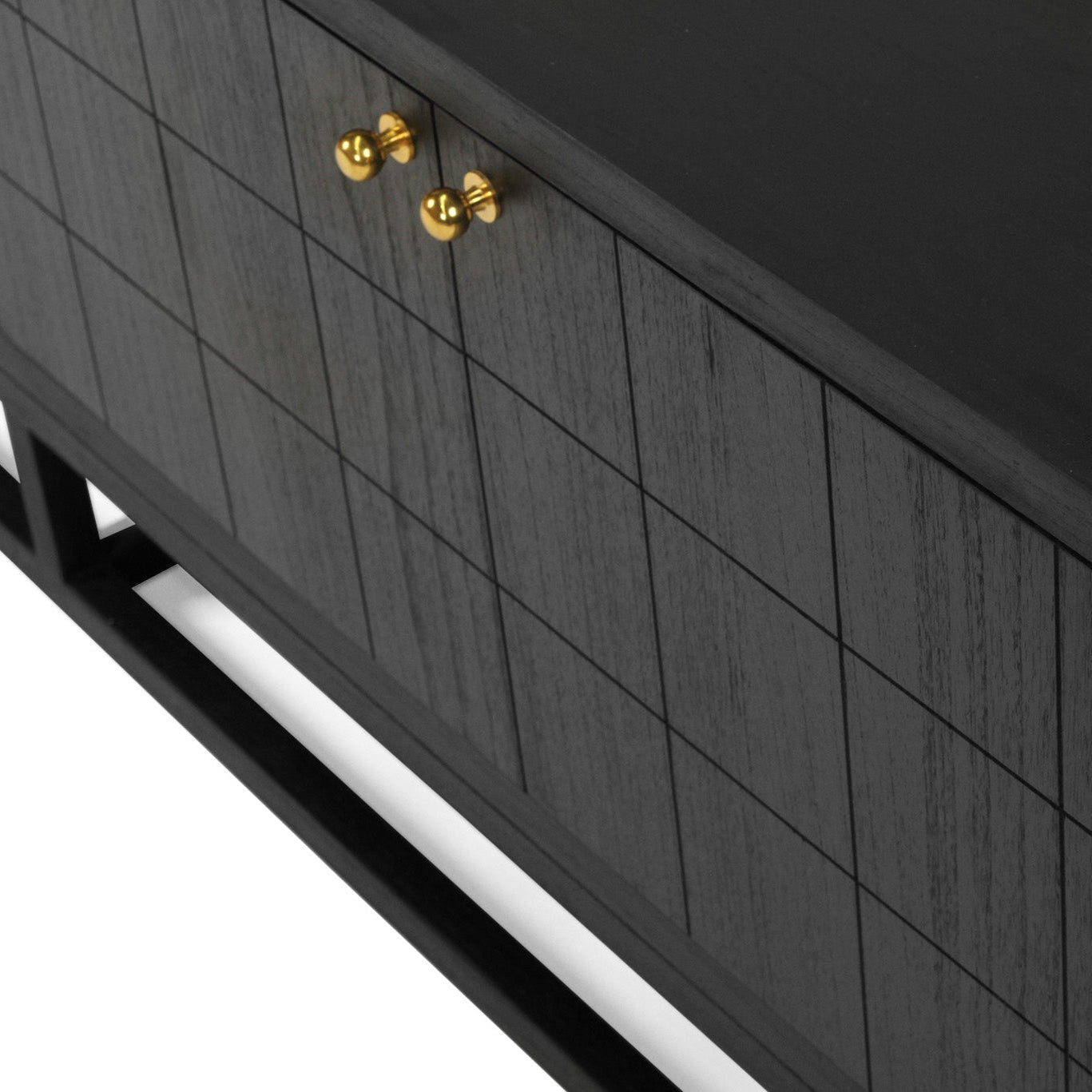 Lisette solid Mindy wood Entertainment Unit – Six Door – Black