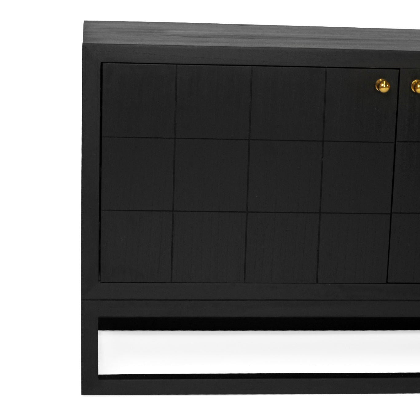 Lisette solid Mindy wood Entertainment Unit – Six Door – Black