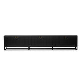 Lisette solid Mindy wood Entertainment Unit – Six Door – Black