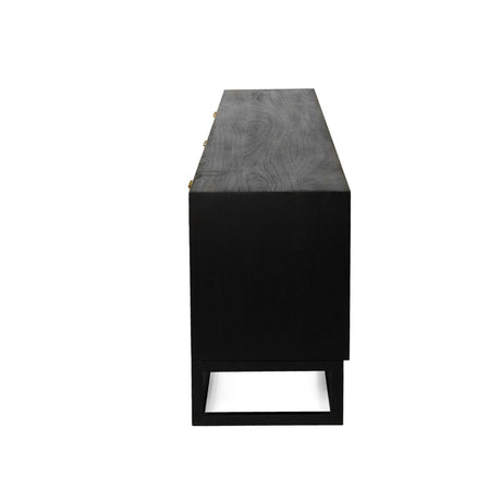 Lisette solid Mindy wood Entertainment Unit – Six Door – Black