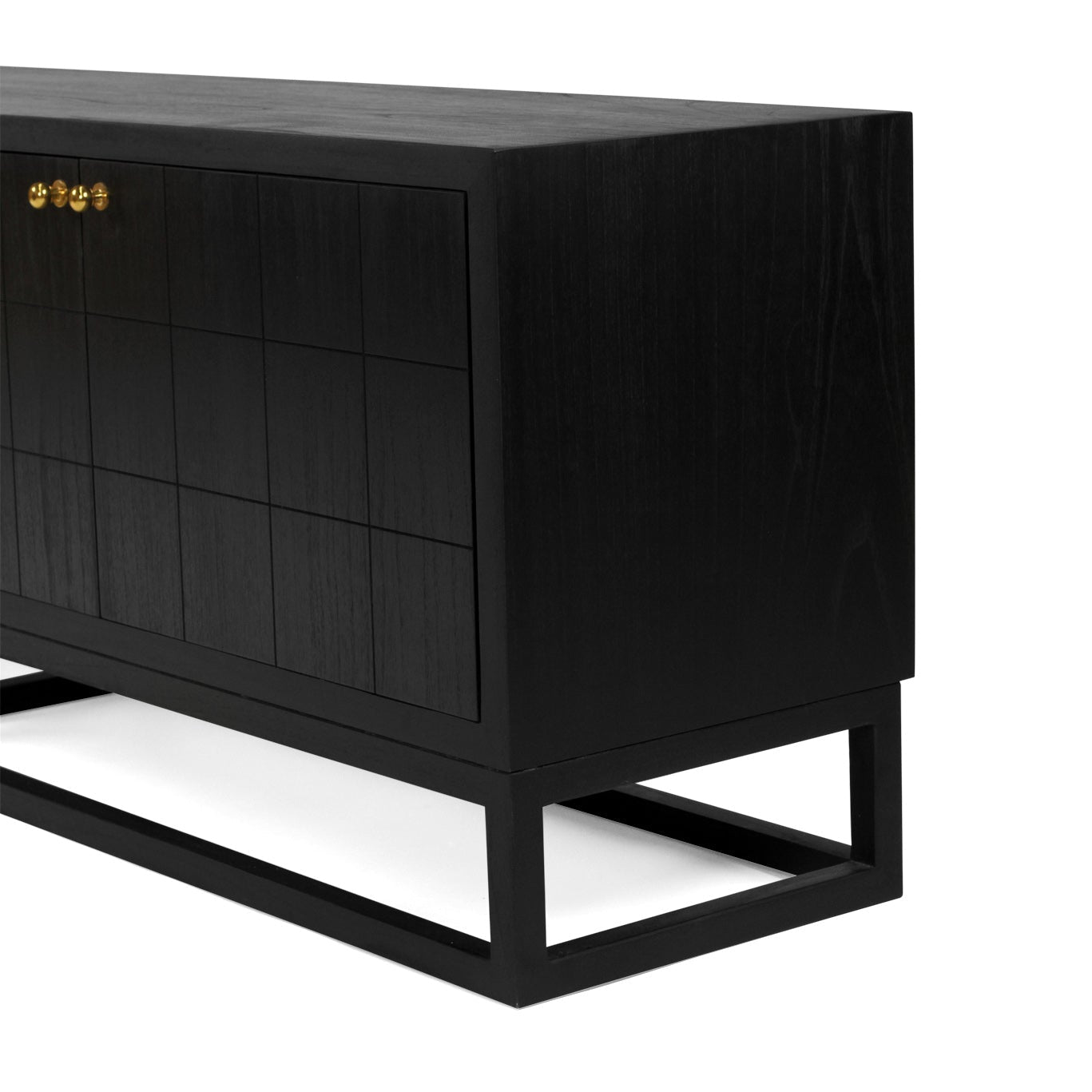 Lisette solid Mindy wood Entertainment Unit – Six Door – Black