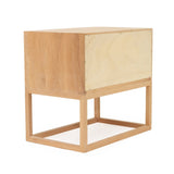 Livia American Oak Bedside Table - 0.7m