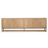 Livia American Oak Entertainment Unit – Four Door 2m