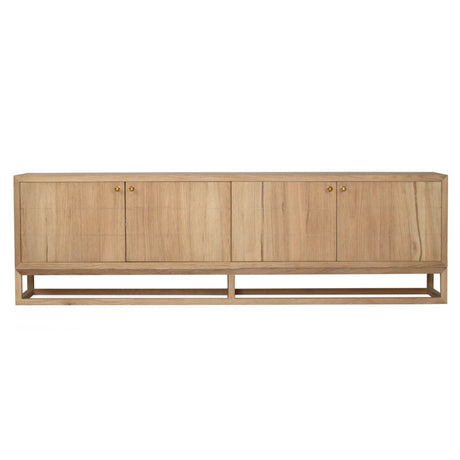 Livia American Oak Entertainment Unit – Four Door 2m