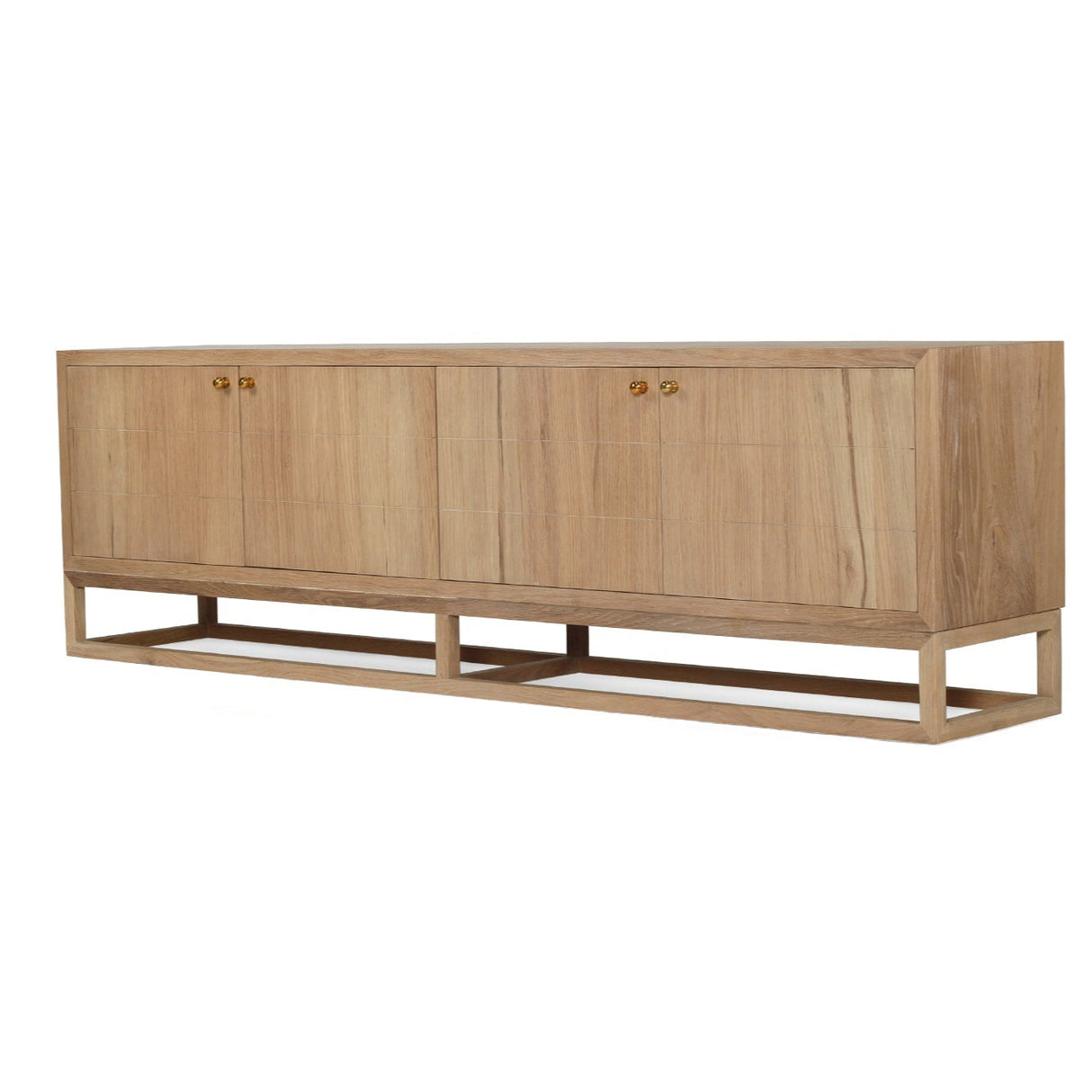 Livia American Oak Entertainment Unit – Four Door 2m