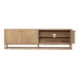Livia American Oak Entertainment Unit – Four Door 2m