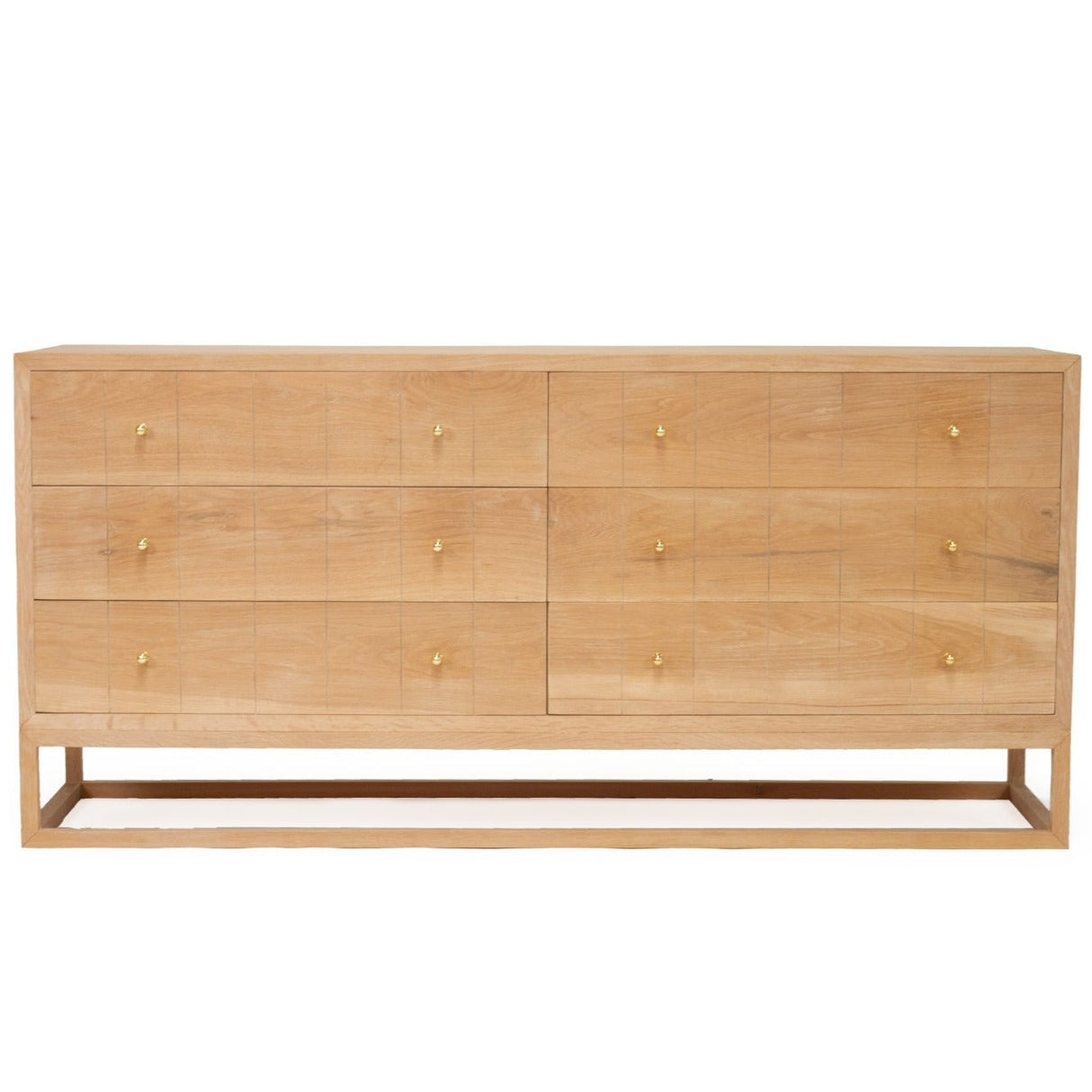 Livia Chest Of  American Oak  Drawers – 1.85m