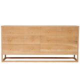 Livia Chest Of  American Oak  Drawers – 1.85m