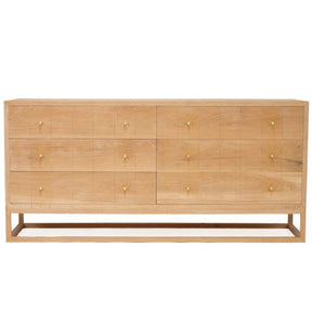 Livia Chest Of  American Oak  Drawers – 1.85m