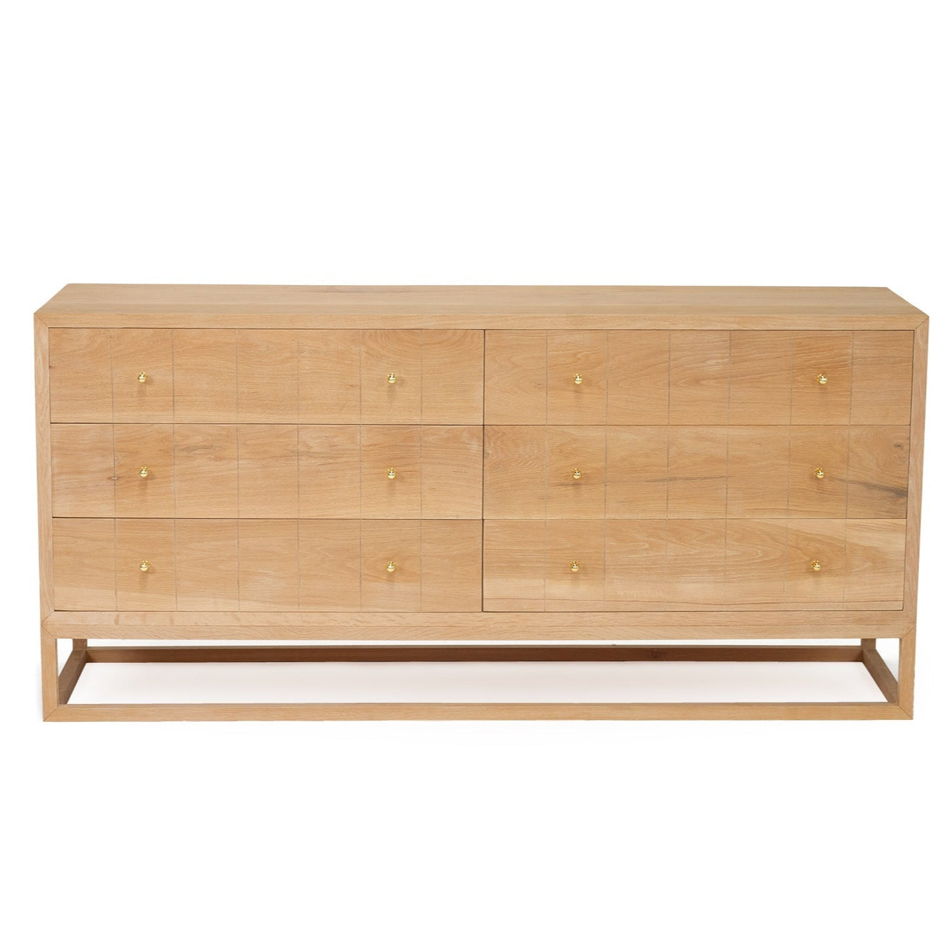 Livia Chest Of  American Oak  Drawers – 1.85m