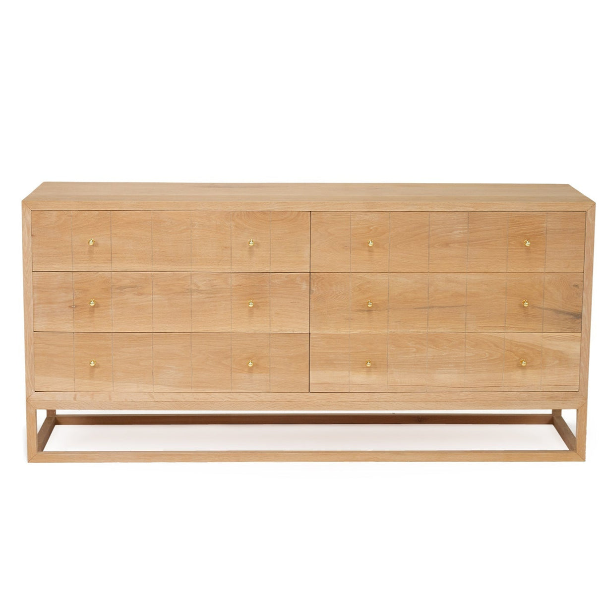 Livia Chest Of  American Oak  Drawers – 1.85m