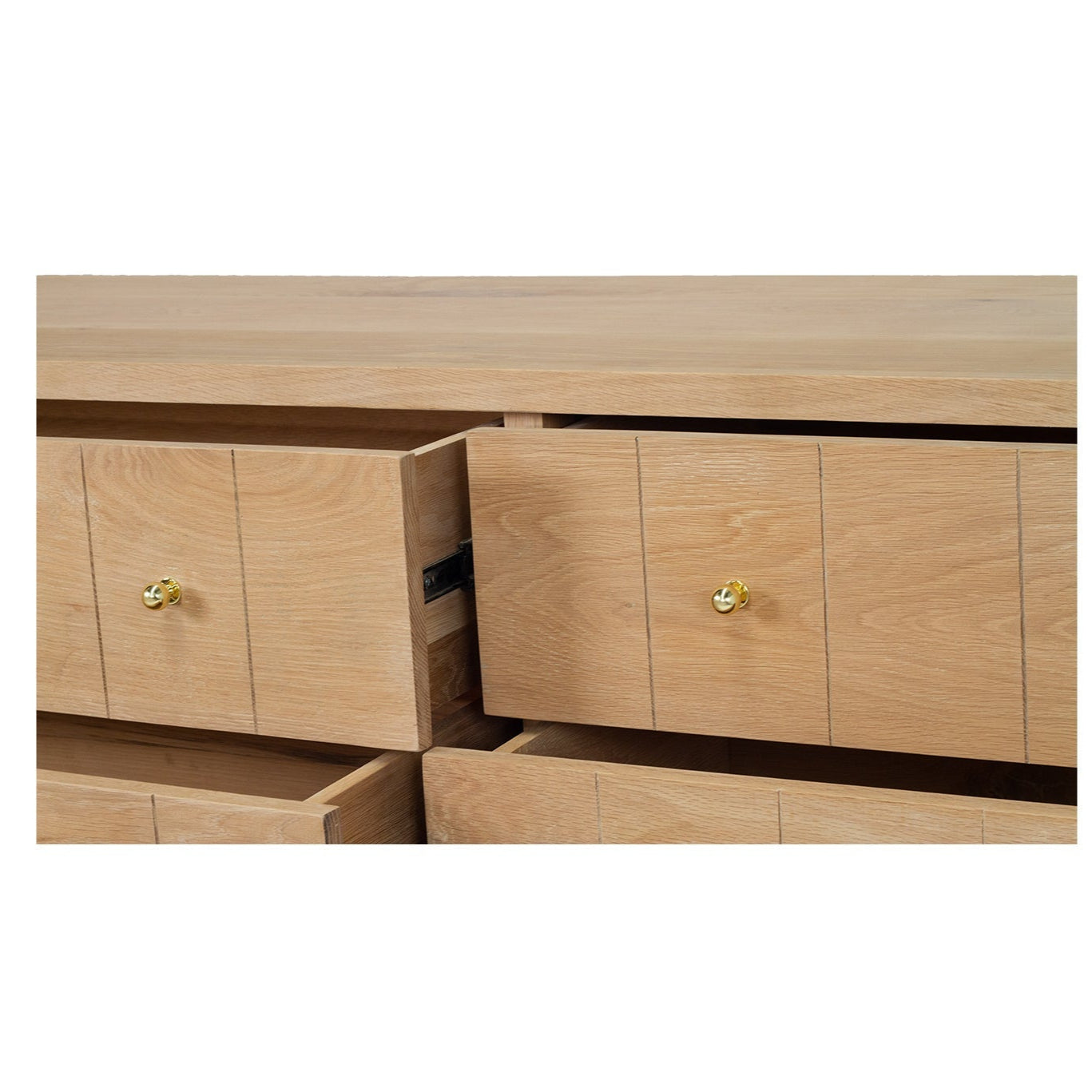 Livia Chest Of  American Oak  Drawers – 1.85m