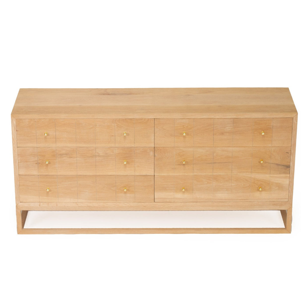 Livia Chest Of  American Oak  Drawers – 1.85m