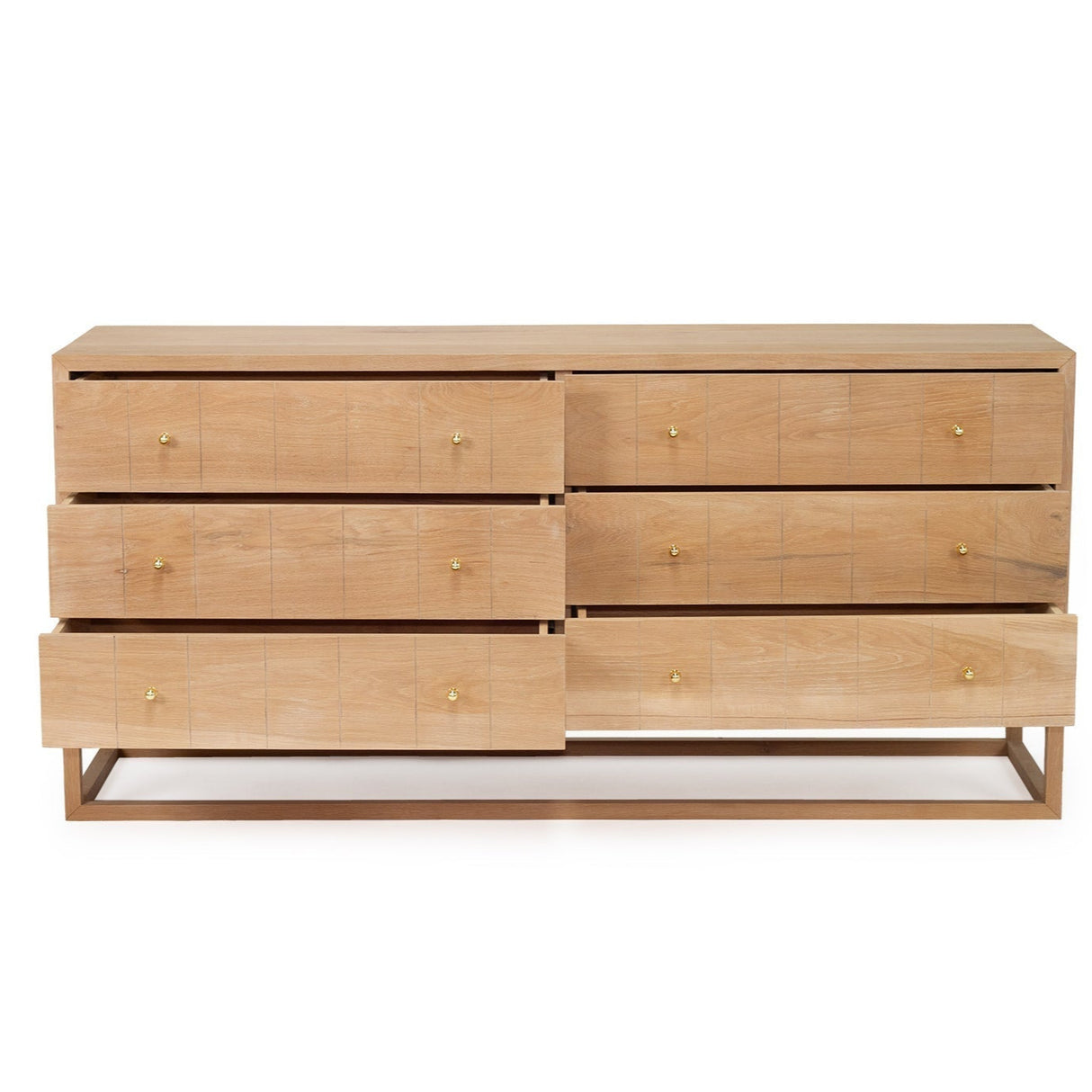 Livia Chest Of  American Oak  Drawers – 1.85m