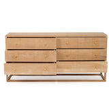 Livia Chest Of  American Oak  Drawers – 1.85m