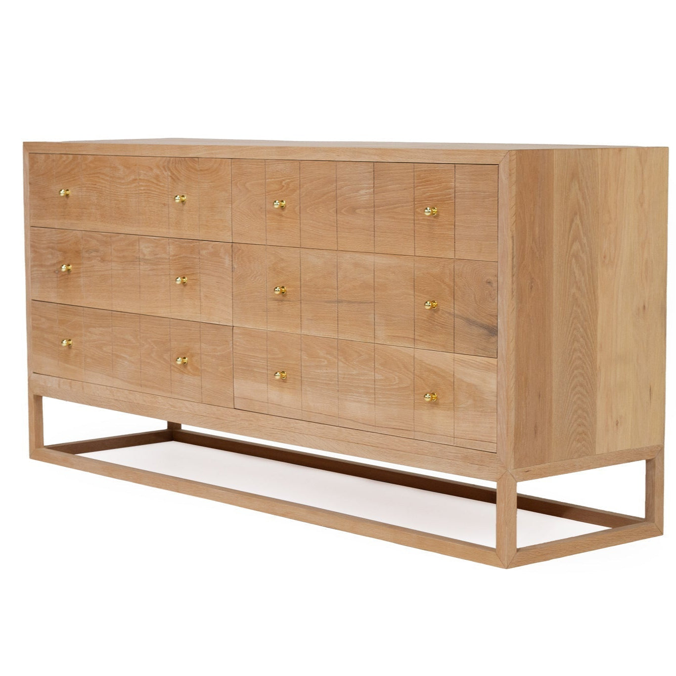 Livia Chest Of  American Oak  Drawers – 1.85m