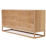 Livia Chest Of  American Oak  Drawers – 1.85m