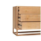Livia Chest Of  American Oak  Drawers – 1.85m