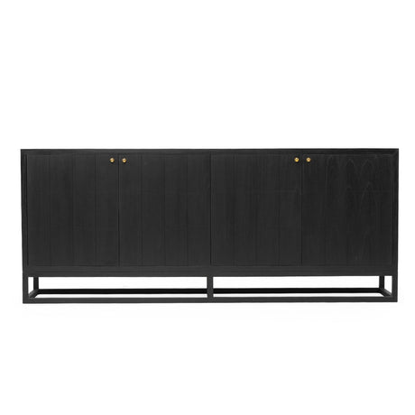 Livia Four Door Solid White Cedar Sideboard 2m