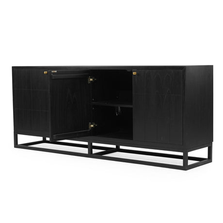 Livia Four Door Solid White Cedar Sideboard 2m