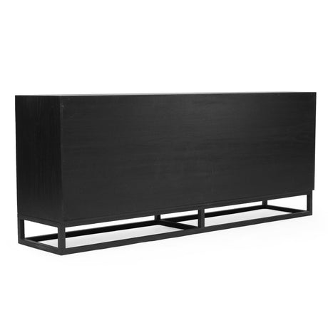 Livia Four Door Solid White Cedar Sideboard 2m