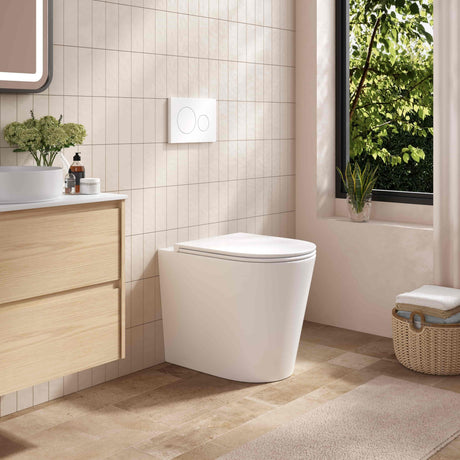 London99 Wall Faced Floor Toilet Pan (Gloss White)