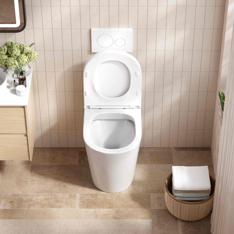 London99 Wall Faced Floor Toilet Pan (Gloss White)