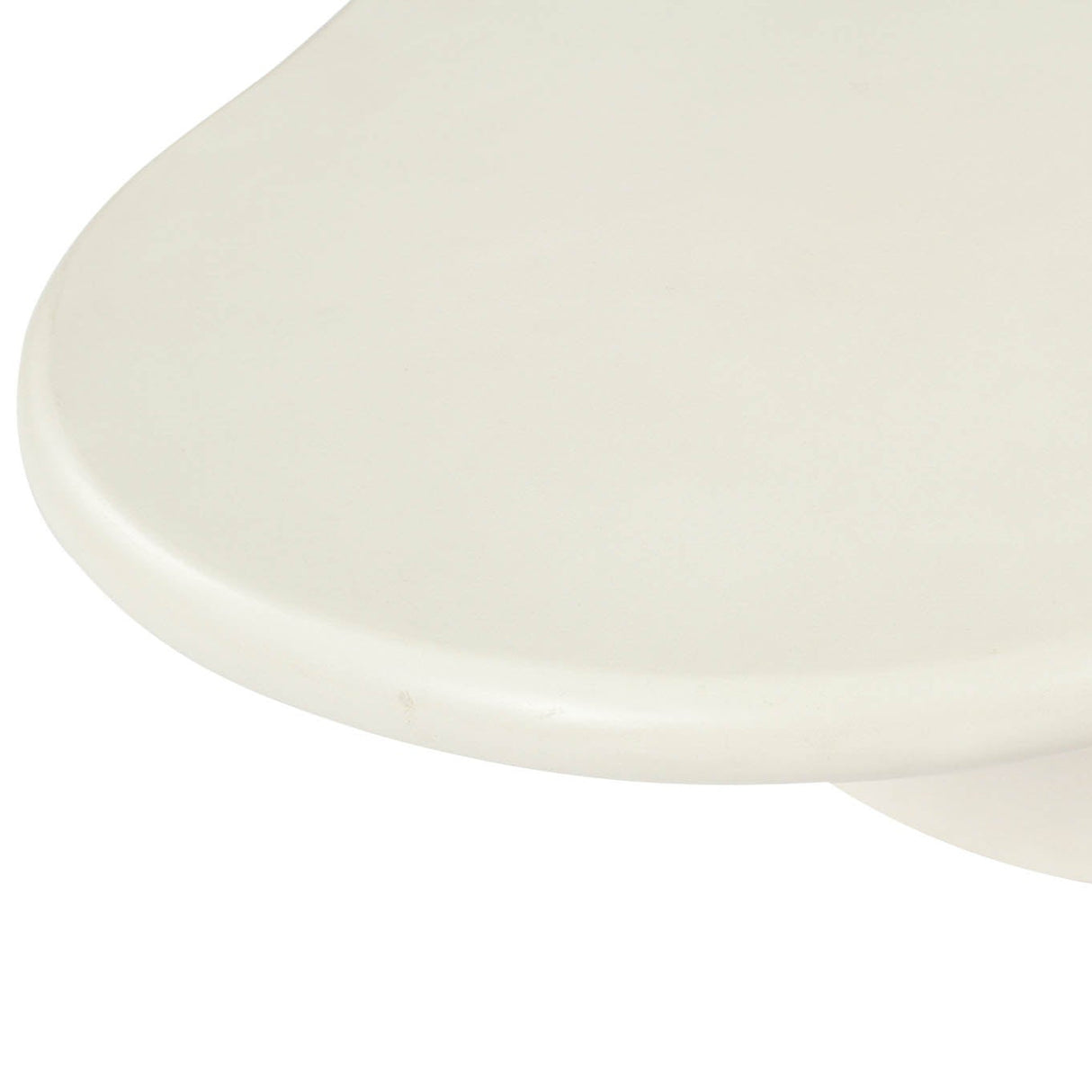 Lorenzo Micro Cement Organic Coffee Table – 1.0m (Clover) – Ivory