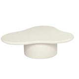 Lorenzo Micro Cement Organic Coffee Table – 1.0m (Clover) – Ivory